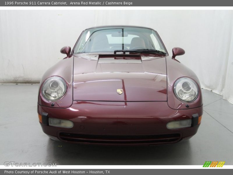 Arena Red Metallic / Cashmere Beige 1996 Porsche 911 Carrera Cabriolet