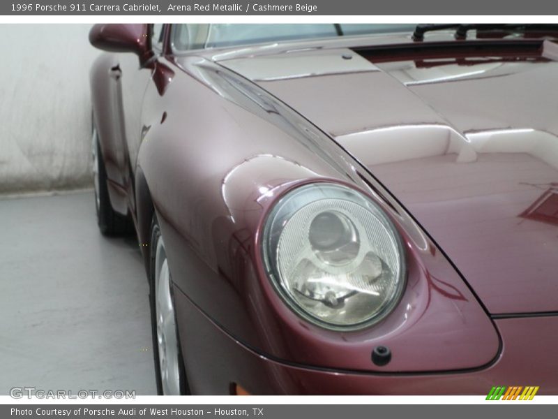 Arena Red Metallic / Cashmere Beige 1996 Porsche 911 Carrera Cabriolet