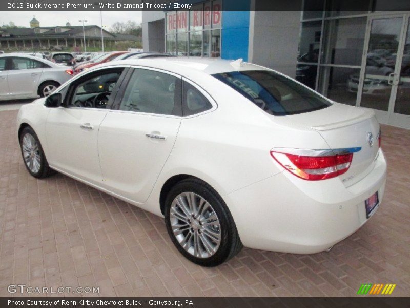 White Diamond Tricoat / Ebony 2013 Buick Verano Premium