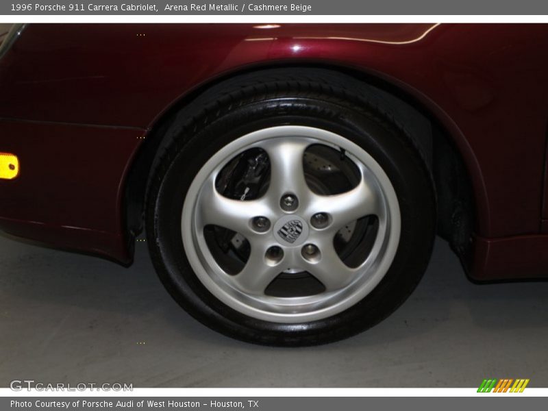 Arena Red Metallic / Cashmere Beige 1996 Porsche 911 Carrera Cabriolet