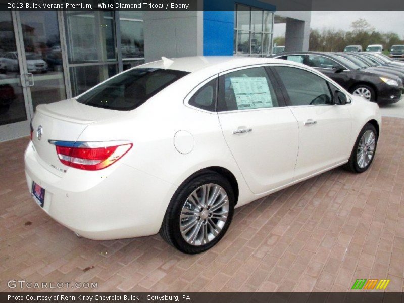 White Diamond Tricoat / Ebony 2013 Buick Verano Premium