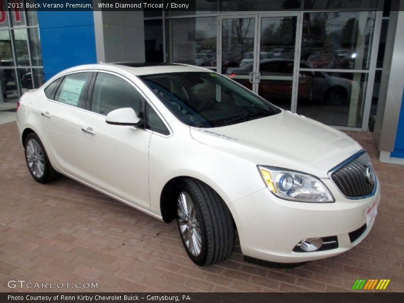 White Diamond Tricoat / Ebony 2013 Buick Verano Premium