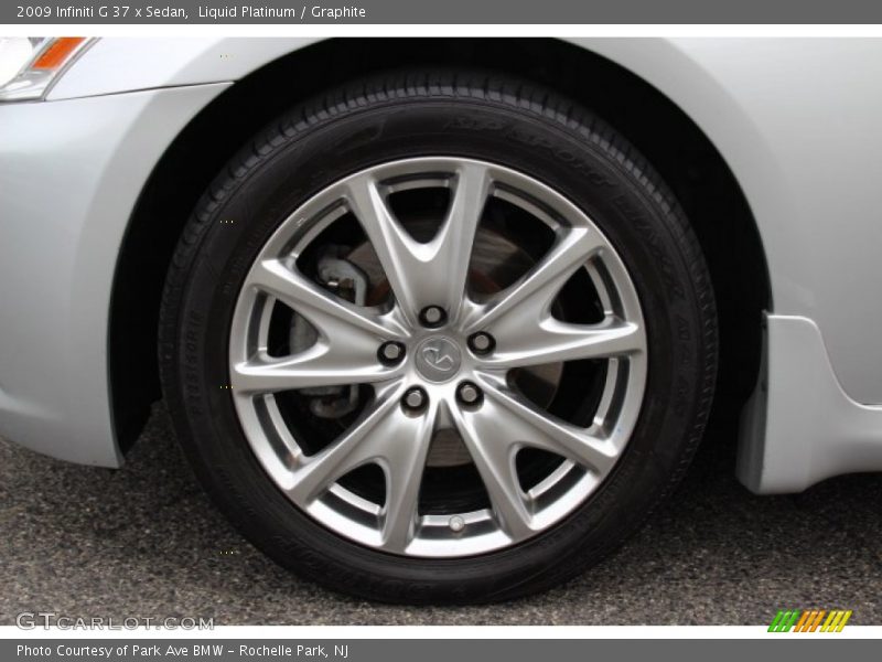 Liquid Platinum / Graphite 2009 Infiniti G 37 x Sedan