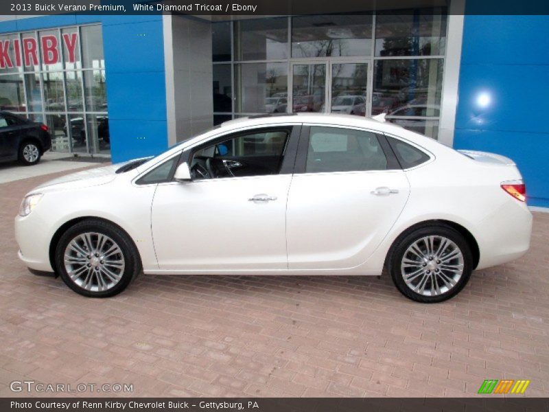 White Diamond Tricoat / Ebony 2013 Buick Verano Premium