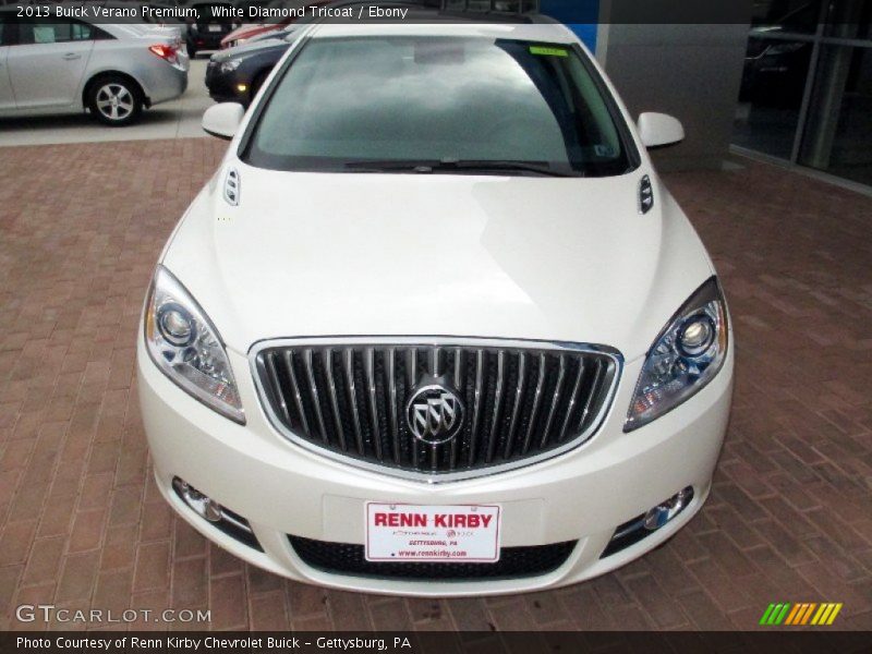 White Diamond Tricoat / Ebony 2013 Buick Verano Premium