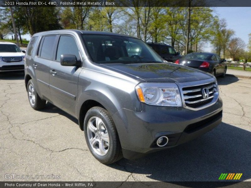 Polished Metal Metallic / Black 2013 Honda Pilot EX-L 4WD