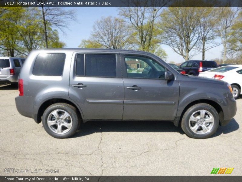 Polished Metal Metallic / Black 2013 Honda Pilot EX-L 4WD