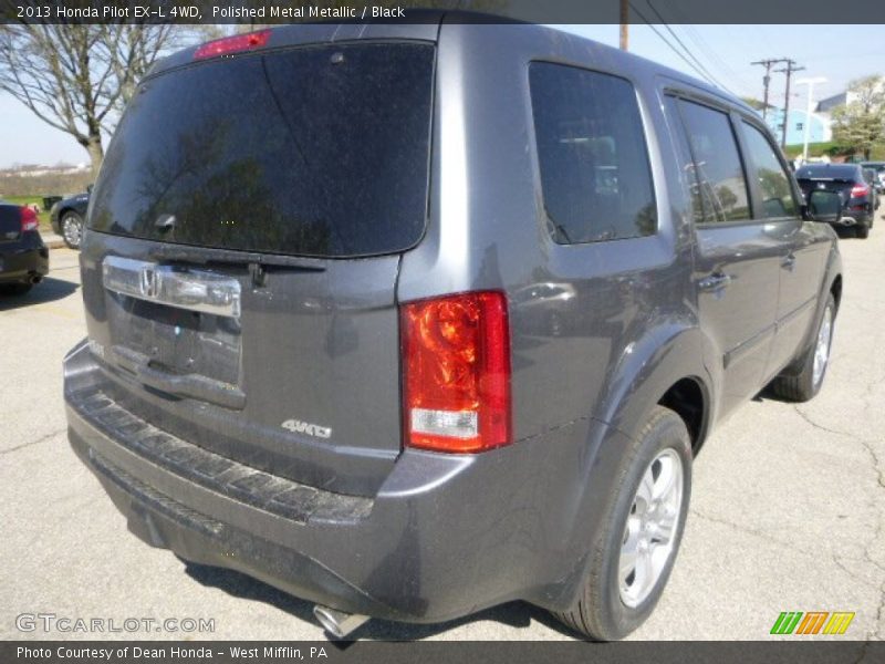 Polished Metal Metallic / Black 2013 Honda Pilot EX-L 4WD