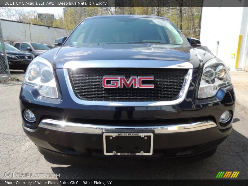 Deep Blue Metallic / Ebony 2011 GMC Acadia SLT AWD