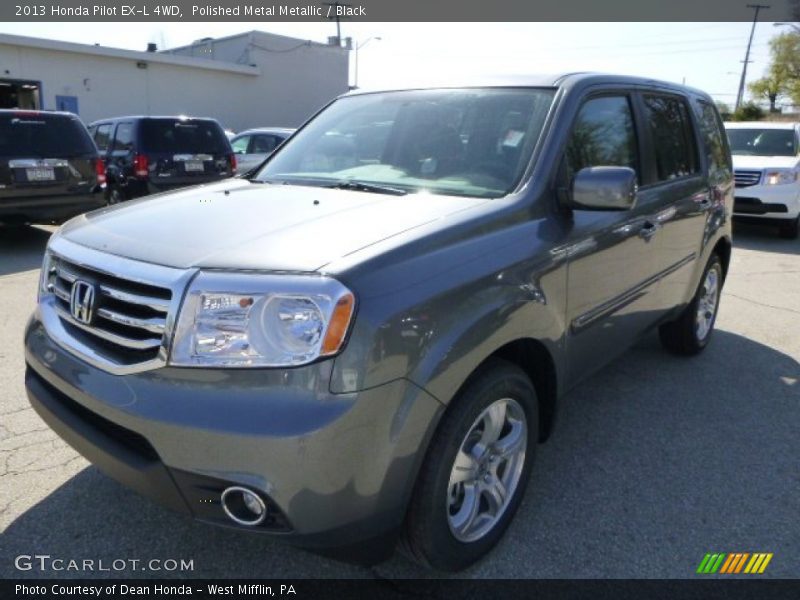 Polished Metal Metallic / Black 2013 Honda Pilot EX-L 4WD