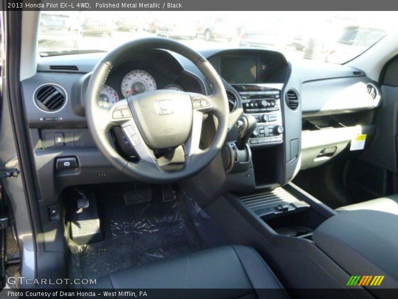 Polished Metal Metallic / Black 2013 Honda Pilot EX-L 4WD