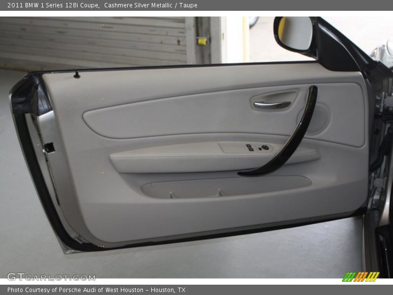 Cashmere Silver Metallic / Taupe 2011 BMW 1 Series 128i Coupe