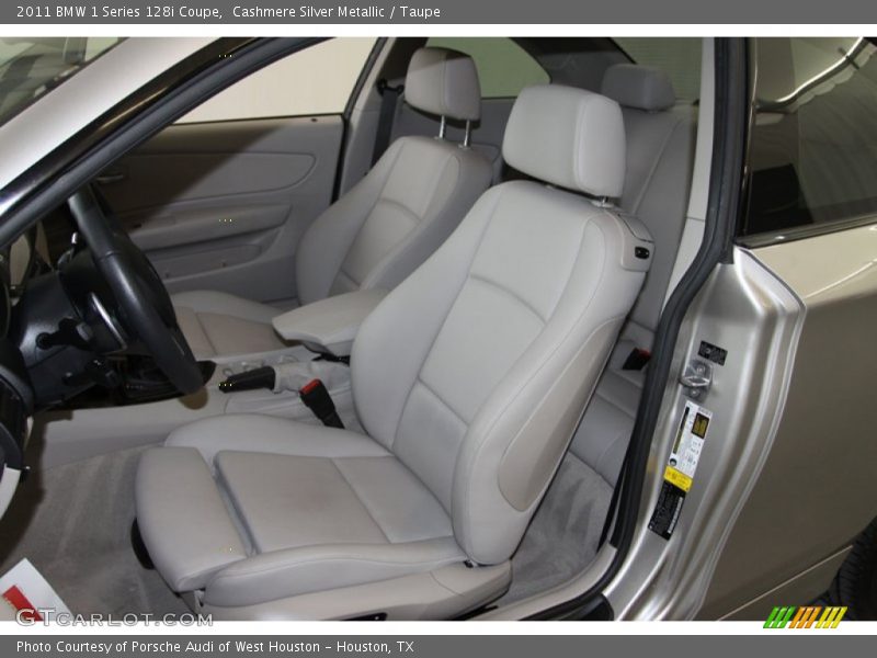 Cashmere Silver Metallic / Taupe 2011 BMW 1 Series 128i Coupe