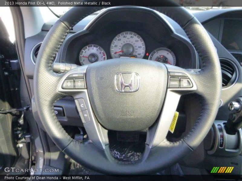 Polished Metal Metallic / Black 2013 Honda Pilot EX-L 4WD