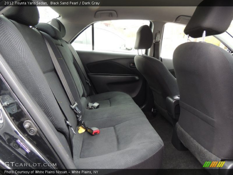 Black Sand Pearl / Dark Gray 2012 Toyota Yaris Sedan