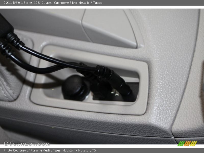 Cashmere Silver Metallic / Taupe 2011 BMW 1 Series 128i Coupe