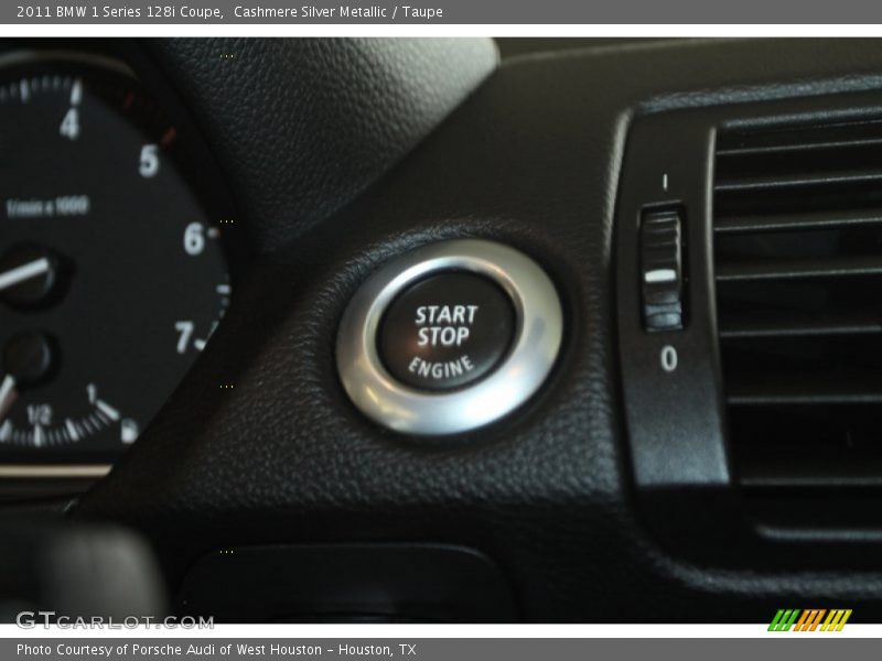 Cashmere Silver Metallic / Taupe 2011 BMW 1 Series 128i Coupe
