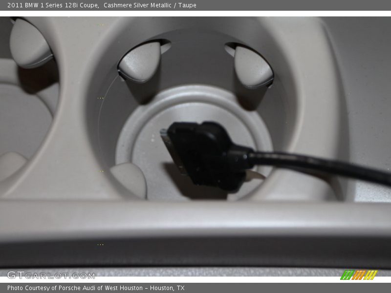 Cashmere Silver Metallic / Taupe 2011 BMW 1 Series 128i Coupe