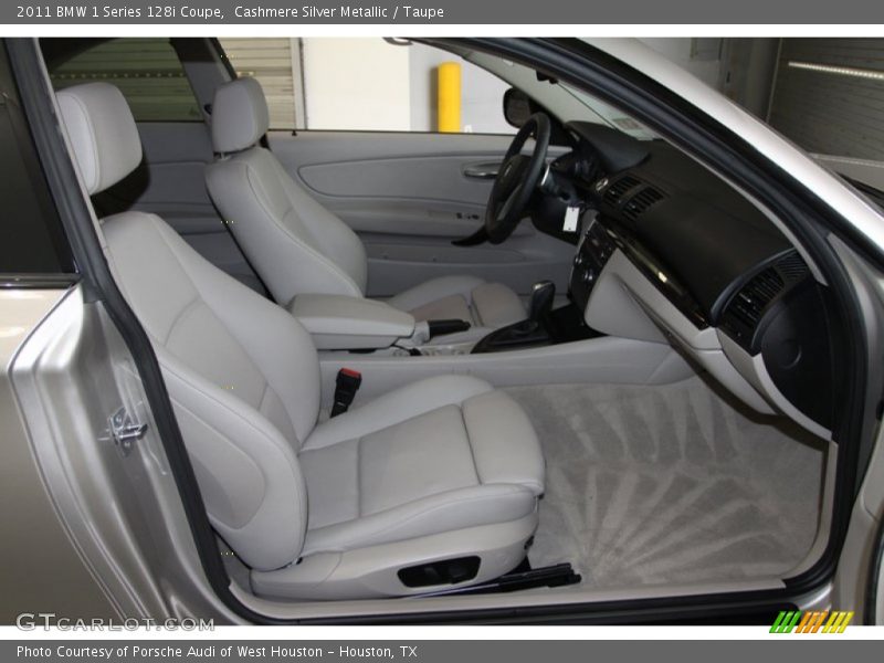Cashmere Silver Metallic / Taupe 2011 BMW 1 Series 128i Coupe