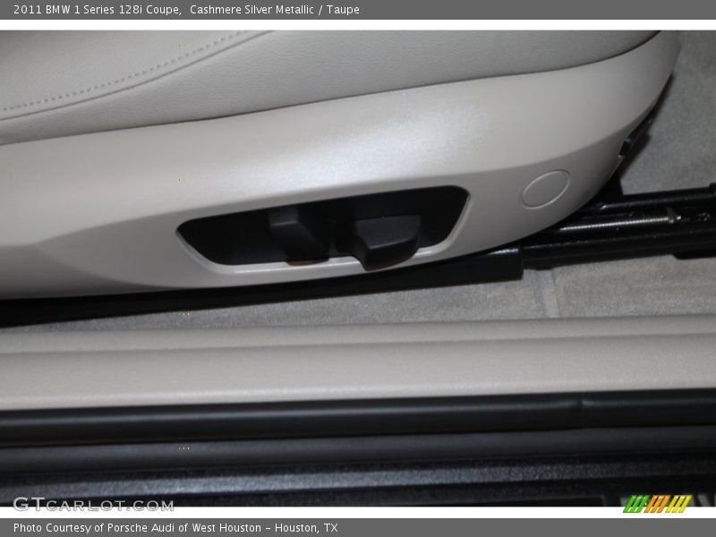 Cashmere Silver Metallic / Taupe 2011 BMW 1 Series 128i Coupe