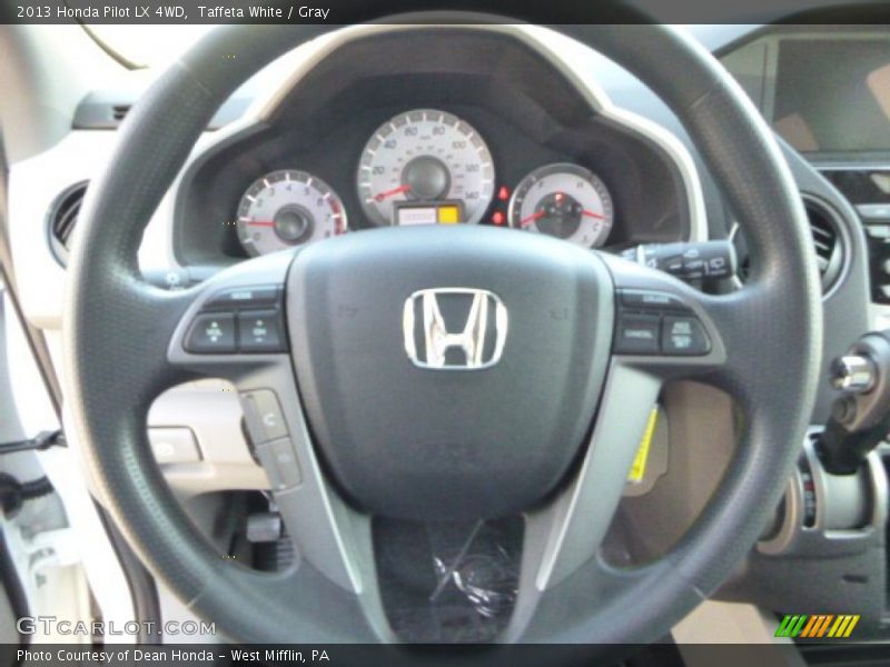 Taffeta White / Gray 2013 Honda Pilot LX 4WD