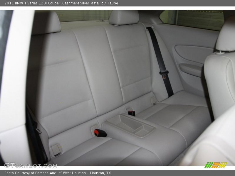 Cashmere Silver Metallic / Taupe 2011 BMW 1 Series 128i Coupe