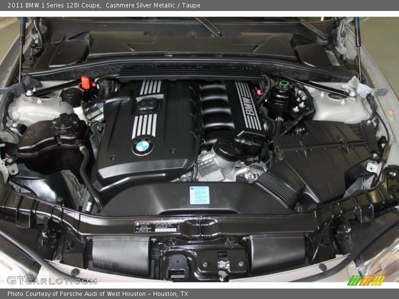 Cashmere Silver Metallic / Taupe 2011 BMW 1 Series 128i Coupe