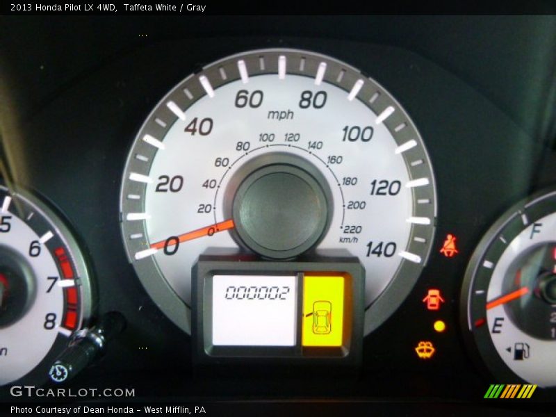 Taffeta White / Gray 2013 Honda Pilot LX 4WD