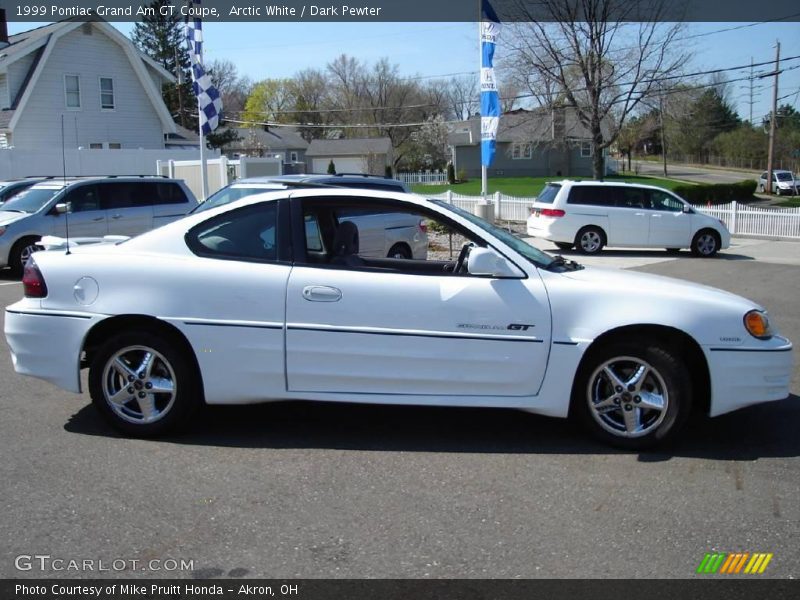 Arctic White / Dark Pewter 1999 Pontiac Grand Am GT Coupe