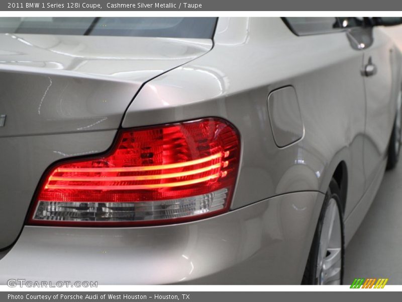 Cashmere Silver Metallic / Taupe 2011 BMW 1 Series 128i Coupe