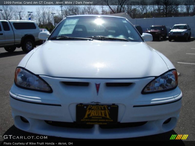 Arctic White / Dark Pewter 1999 Pontiac Grand Am GT Coupe