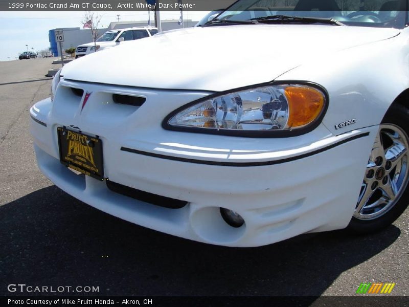 Arctic White / Dark Pewter 1999 Pontiac Grand Am GT Coupe