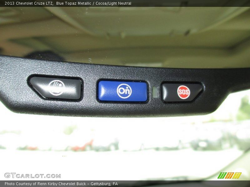 Blue Topaz Metallic / Cocoa/Light Neutral 2013 Chevrolet Cruze LTZ