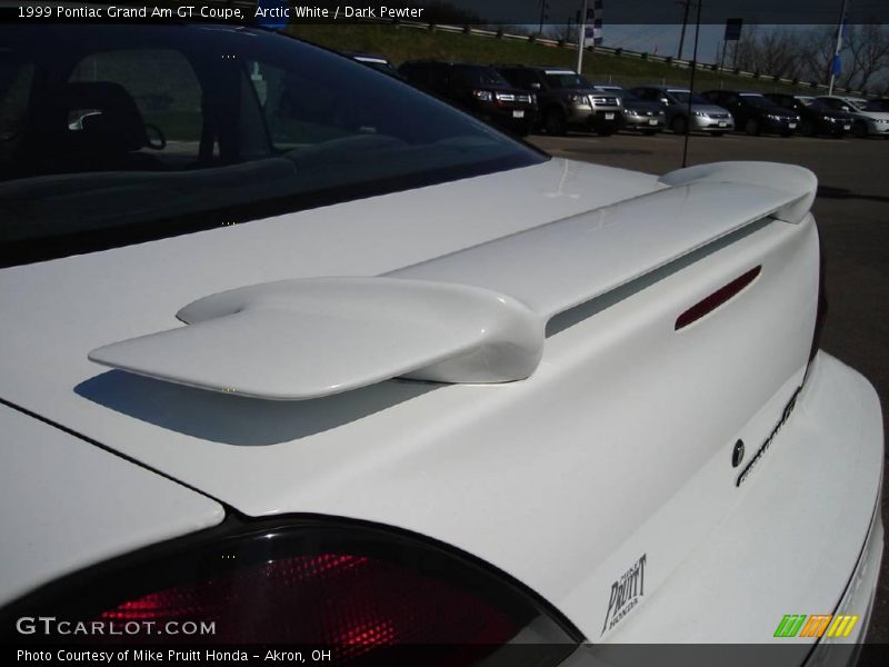 Arctic White / Dark Pewter 1999 Pontiac Grand Am GT Coupe