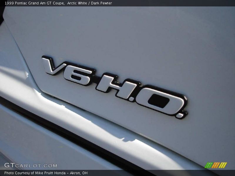 Arctic White / Dark Pewter 1999 Pontiac Grand Am GT Coupe