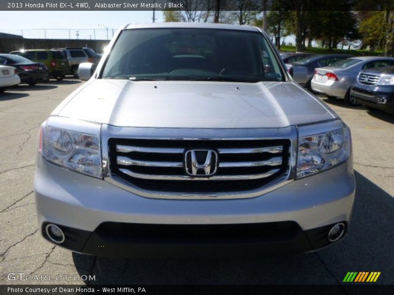 Alabaster Silver Metallic / Black 2013 Honda Pilot EX-L 4WD