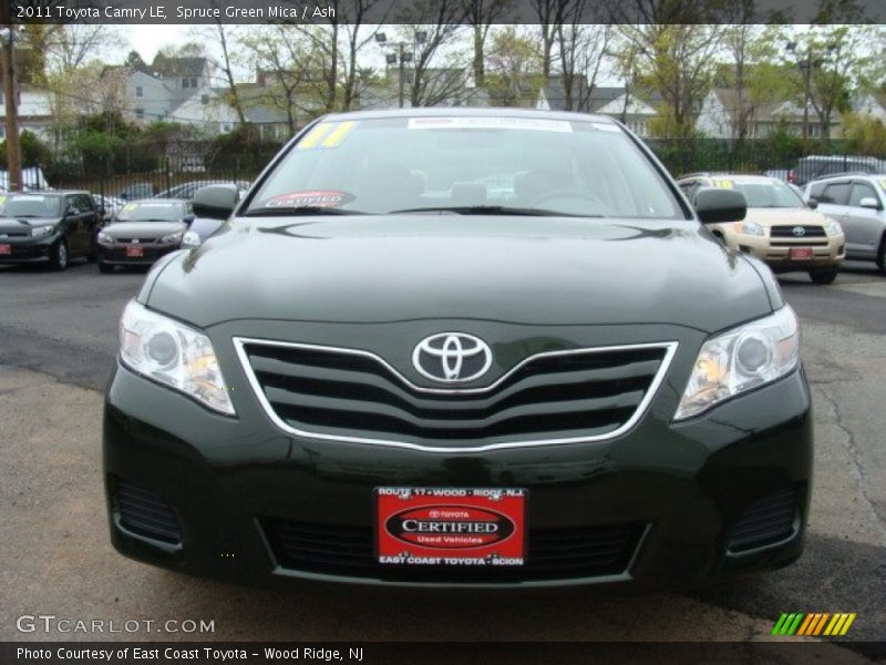 Spruce Green Mica / Ash 2011 Toyota Camry LE