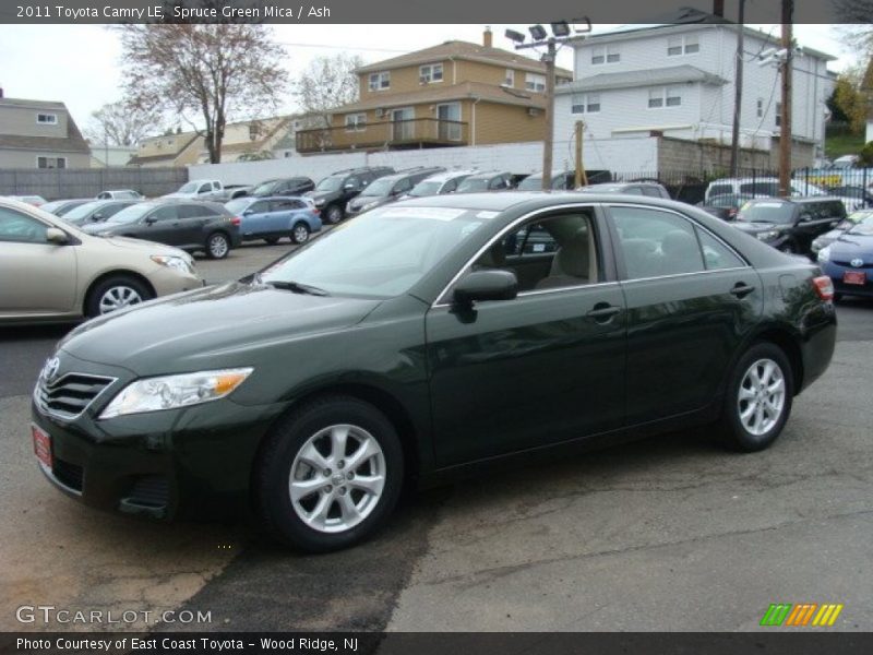 Spruce Green Mica / Ash 2011 Toyota Camry LE