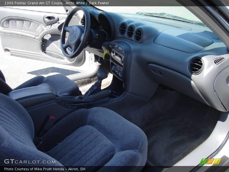 Arctic White / Dark Pewter 1999 Pontiac Grand Am GT Coupe