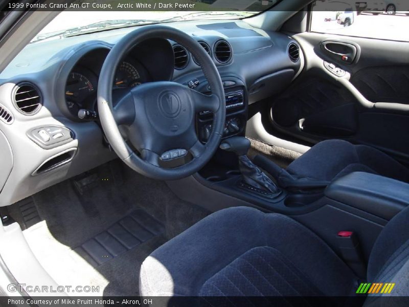 Arctic White / Dark Pewter 1999 Pontiac Grand Am GT Coupe