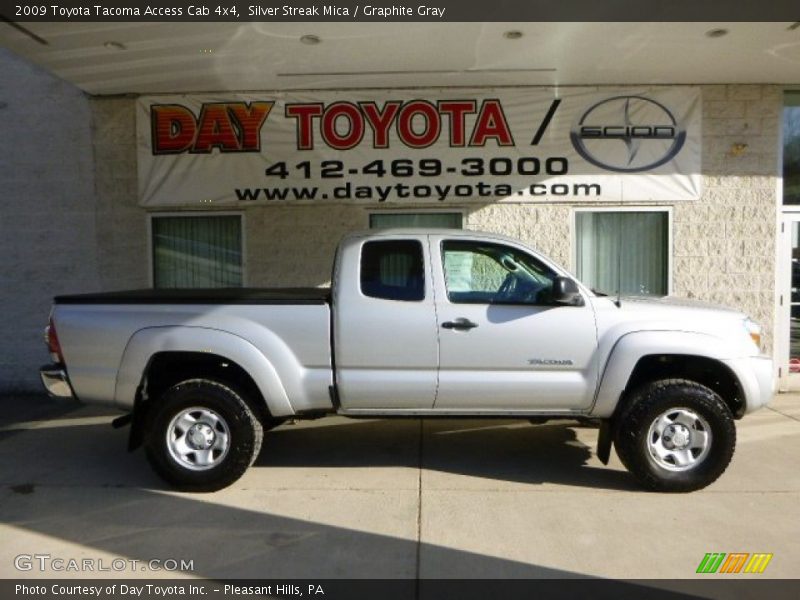 Silver Streak Mica / Graphite Gray 2009 Toyota Tacoma Access Cab 4x4
