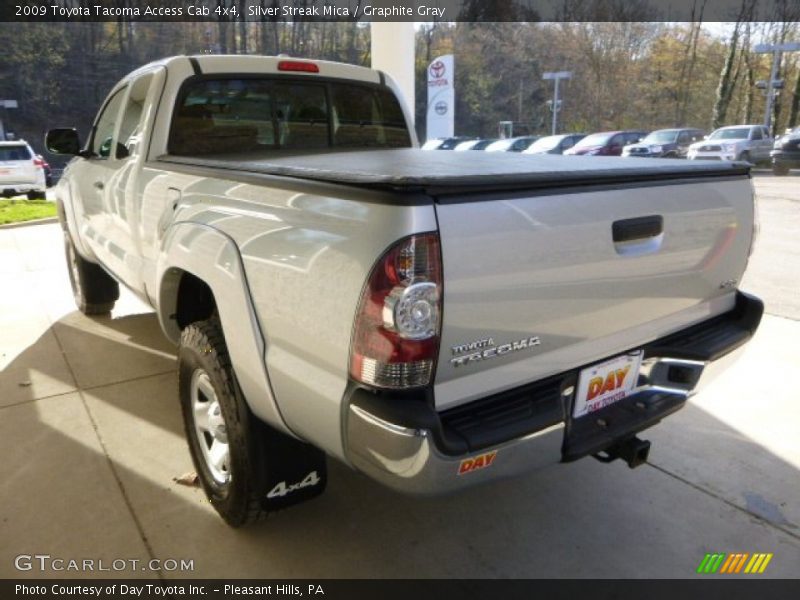 Silver Streak Mica / Graphite Gray 2009 Toyota Tacoma Access Cab 4x4