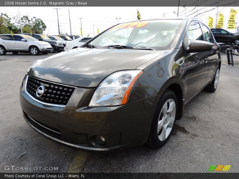 Magnetic Gray / Beige 2008 Nissan Sentra 2.0