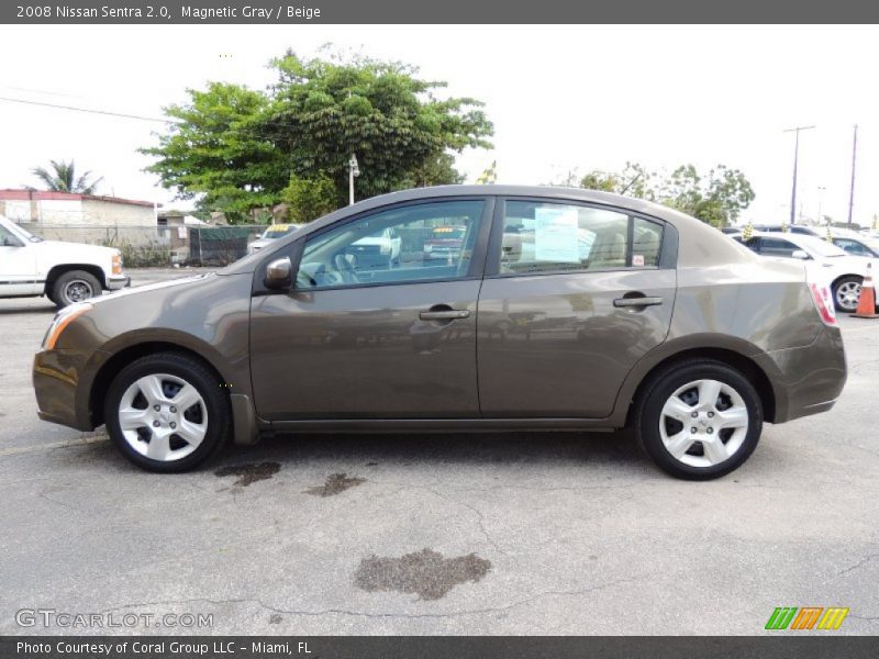 Magnetic Gray / Beige 2008 Nissan Sentra 2.0