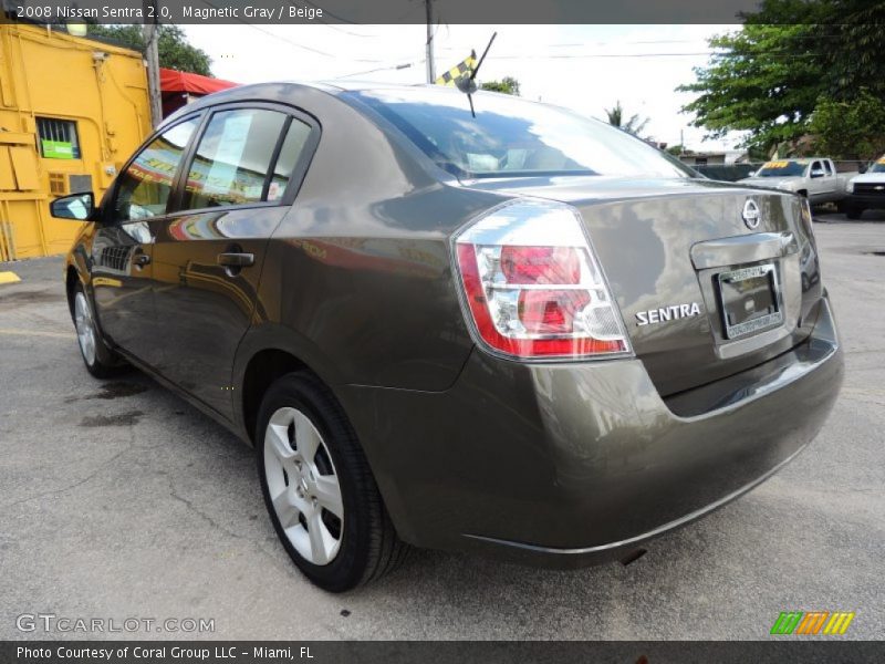 Magnetic Gray / Beige 2008 Nissan Sentra 2.0