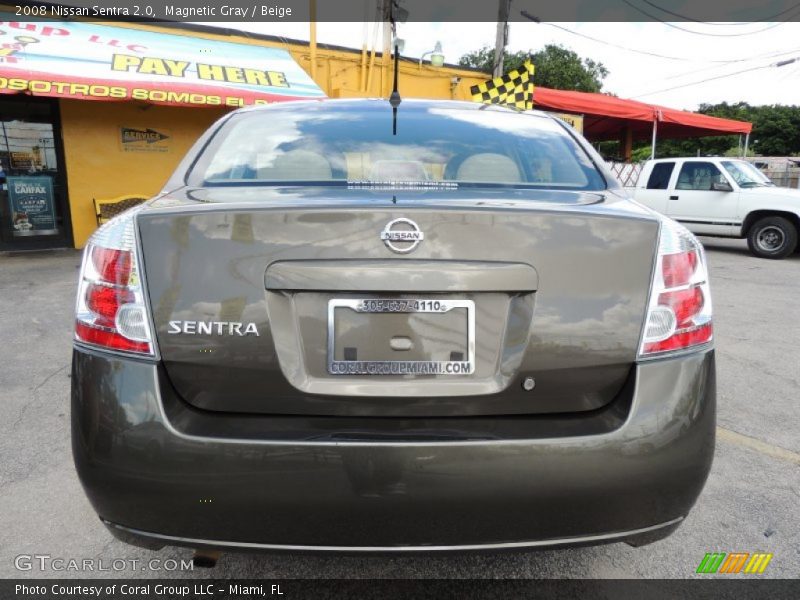 Magnetic Gray / Beige 2008 Nissan Sentra 2.0