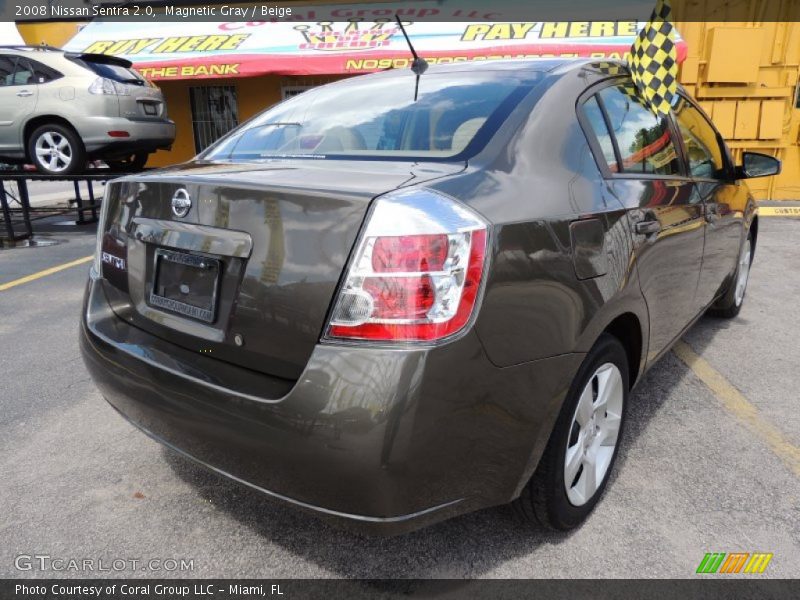 Magnetic Gray / Beige 2008 Nissan Sentra 2.0