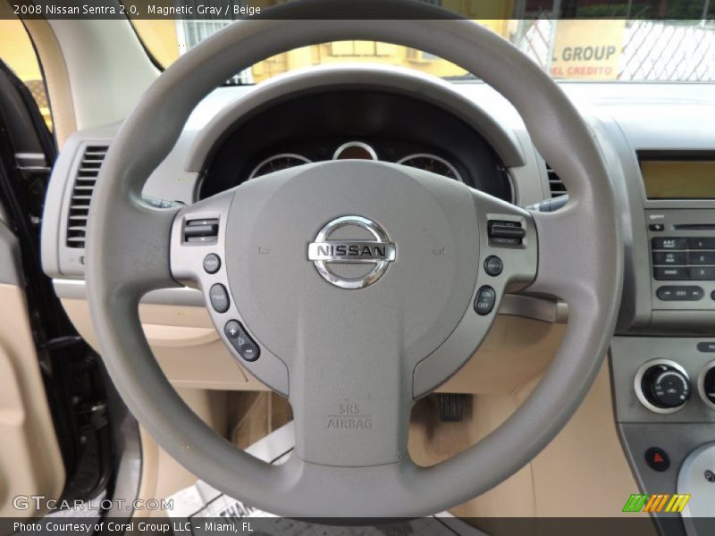 Magnetic Gray / Beige 2008 Nissan Sentra 2.0
