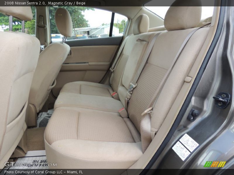 Magnetic Gray / Beige 2008 Nissan Sentra 2.0