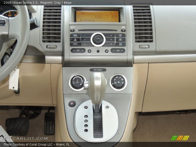 Magnetic Gray / Beige 2008 Nissan Sentra 2.0